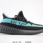 yeezy 350v2 Black - Blue Fashion