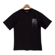 AMARI Distinctive Black Graphic T-Shirt