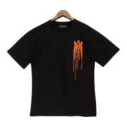 AMIRI's Dripping Logo Black Tee