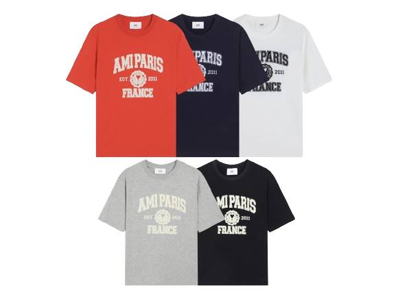 AM Paris Graphic Bold Red Tee