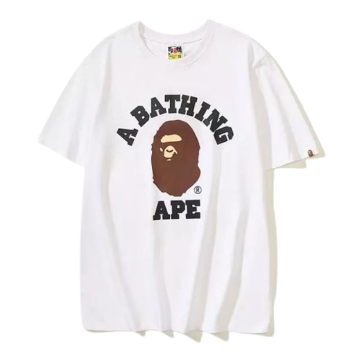 A Bathing Ape Simple Logo White T - Shirt