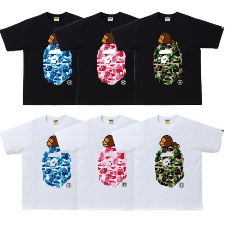 A Bathing Ape Baby Milo Camo Dual - Tone Tee