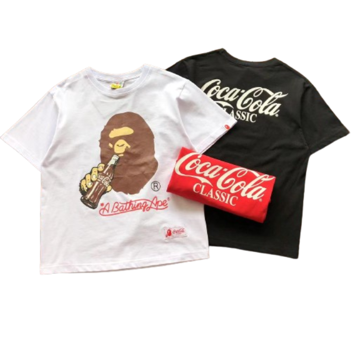 A Bathing Ape Coca - Cola Classic Bicolor Tee