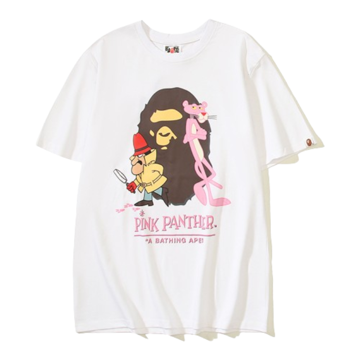 A Bathing Ape Pink Panther Chic White Tee
