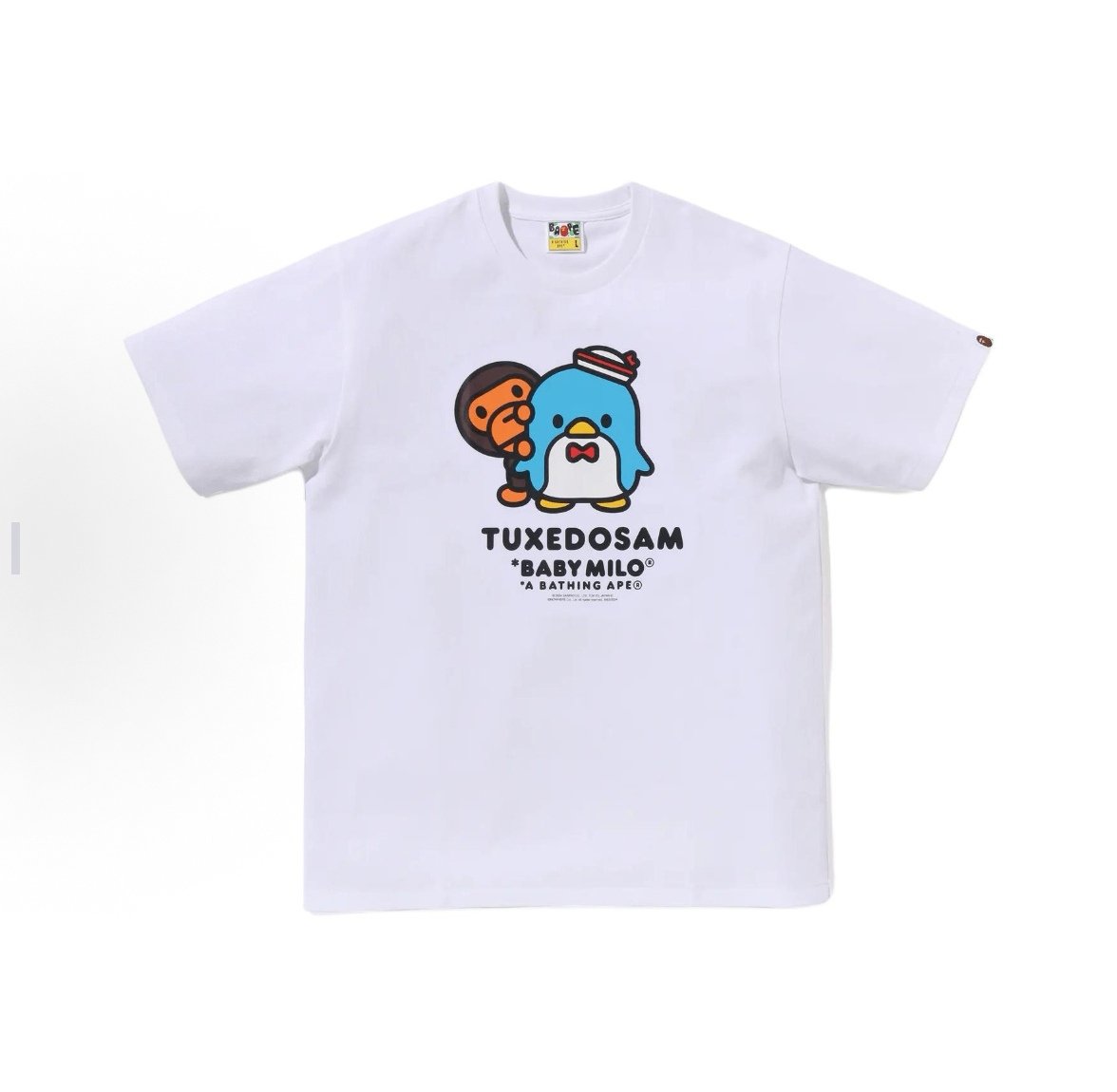 A Bathing Ape Tuxedosam Baby Milo Neat White