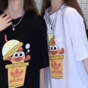 Adidas Fish Black/White Cartoon