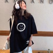 Adidas Smiley Black Graphic Tee