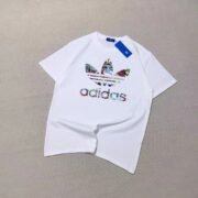 Adidas Classic Trefoil White Graphic Tee