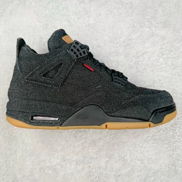 Air Jordan Air Jordan 4 Denim Black Fashionable Footwear