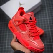 Air Jordan Retro 4 Red Distinctive Shoes