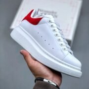 Alexander McQueen: White - Red Oversized Sneaker