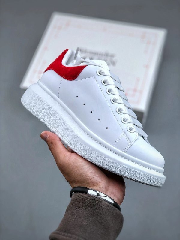 Alexander McQueen: White - Red Oversized Sneaker