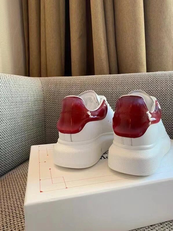 Alexander McQueen Oversized White-Red Sneakers