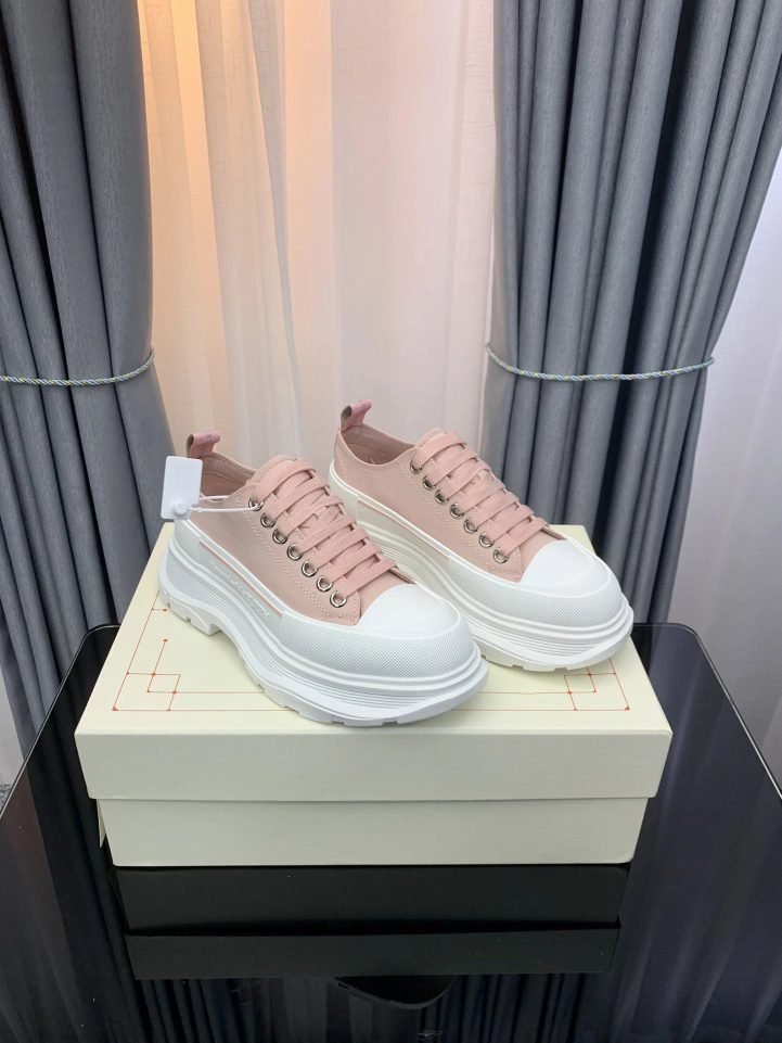Alexander McQueen Oversized Cute Pink Sneakers