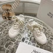 Alexander McQueen Plain White Sneakers