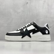 BAPE STA: Classic Black - White Shoes