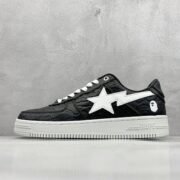 BAPE x Star: Sleek Black Sneakers