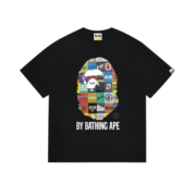BAPE Minimal Logo Print Black Piece