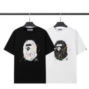 BAPE Splatter Ape Head Dramatic Black/White