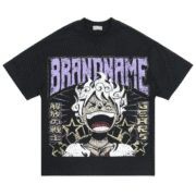 BRANDNAME's Cool Black Graphic T-Shirt