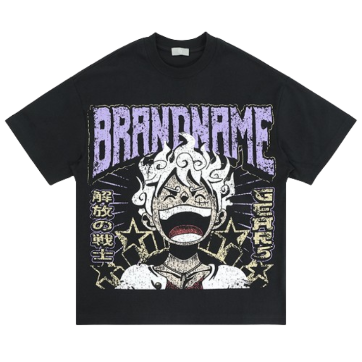 BRANDNAME's Cool Black Graphic T-Shirt