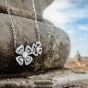 BVLGARI Delicate Flower Pendant Necklace