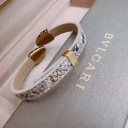 BVLGARI Elegant Serpenti Leather Bracelet