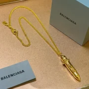 Balenciaga Edgy Bullet Pendant Necklace