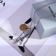 Balenciaga Unique Eiffel Tower Pendant Necklace