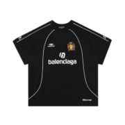 Balenciaga Sporty Black Football Jersey T-shirt