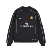 Balenciaga Chic Black Long Sleeve T-shirt