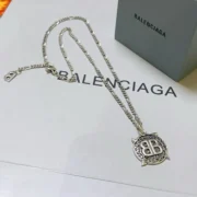 Balenciaga Charming BB Pendant Necklace