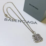Balenciaga Elegant Filigree Pendant Necklace