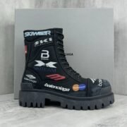 Balenciaga's Stylish Black Skiwear Boots