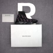 Balenciaga's Sleek Black Speed Trainer Shoes