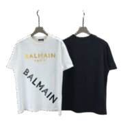 Balmain Paris Logo T-Shirt B&W Style