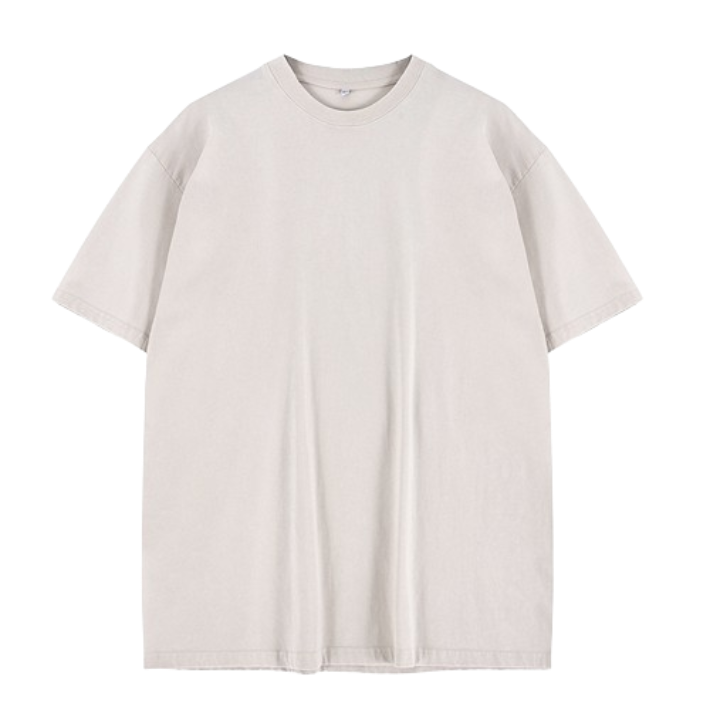 Basic: Comfortable Oversized Beige T-Shirt