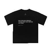 Black Inspirational Text T-Shirt
