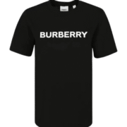 Burberry Logo Print Black T - Shirt