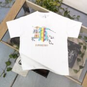 Burberry Logo Print Elegant White