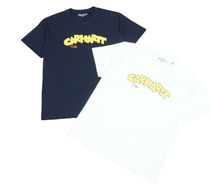 Carhartt Navy - Blue & White Graphic T - Shirt