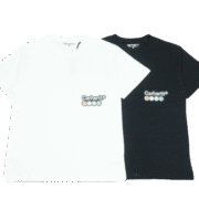Carhartt: Trendy White/Black Graphic T-Shirt
