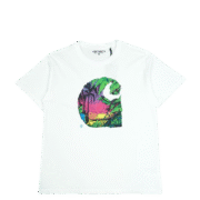 Carhartt Tropical Wave Print White T-Shirt