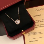 Cartier Gorgeous 18K Gold Diamond Pendant Necklace
