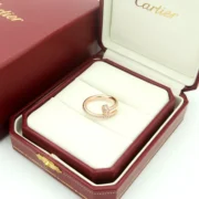 Cartier Beautiful Rose Gold Diamond Ring