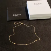 Celine Stunning Paris Gold Chain Necklace