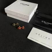 Celine Paris Sweet Heart Stud Earrings