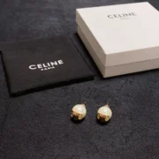 Celine Paris Classic Pearl Stud Earrings