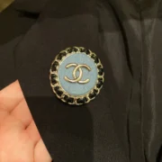 Chanel Fashionable Brooch with Chain Trim