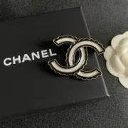 Chanel Fancy Brooch with Scalloped Edges